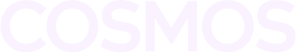 Logotipo de Cosmos letras blancas