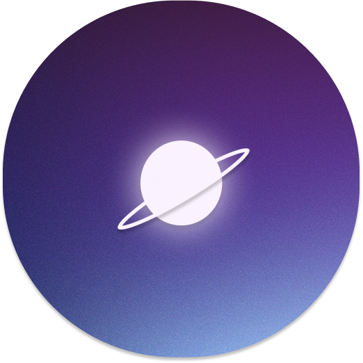 Icono paquete Galaxia grande circular