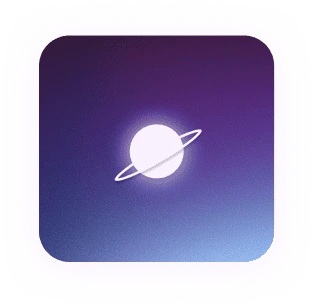 Icono de paquete Galaxia de Cosmos Asturias iluminado